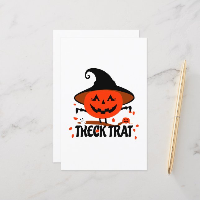 Treck Trat Pumpkin Smiling (Front/Back In Situ)