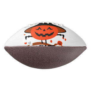 Treck Trat Pumpkin Smiling American Football