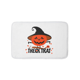 Treck Trat Pumpkin Smiling Bath Mat