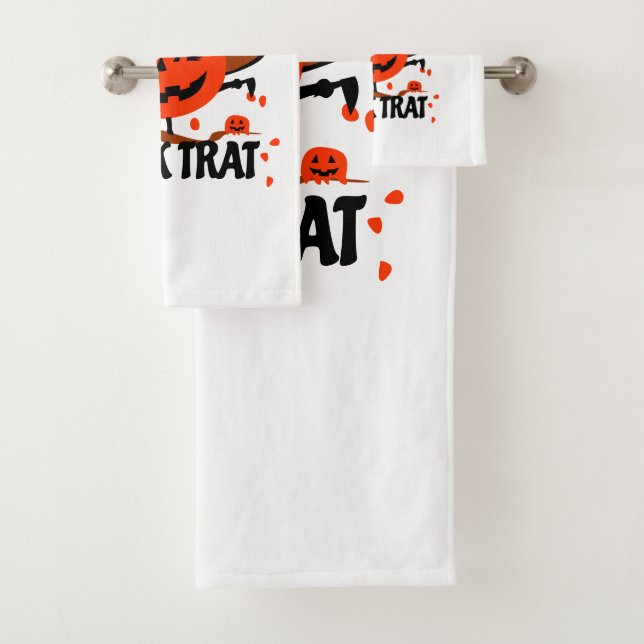 Treck Trat Pumpkin Smiling Bath Towel Set (Insitu)