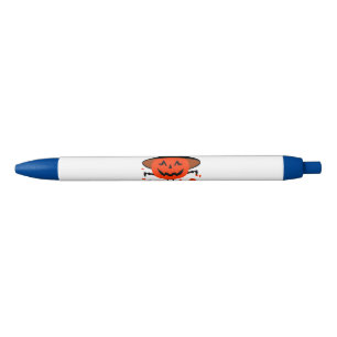 Treck Trat Pumpkin Smiling Black Ink Pen