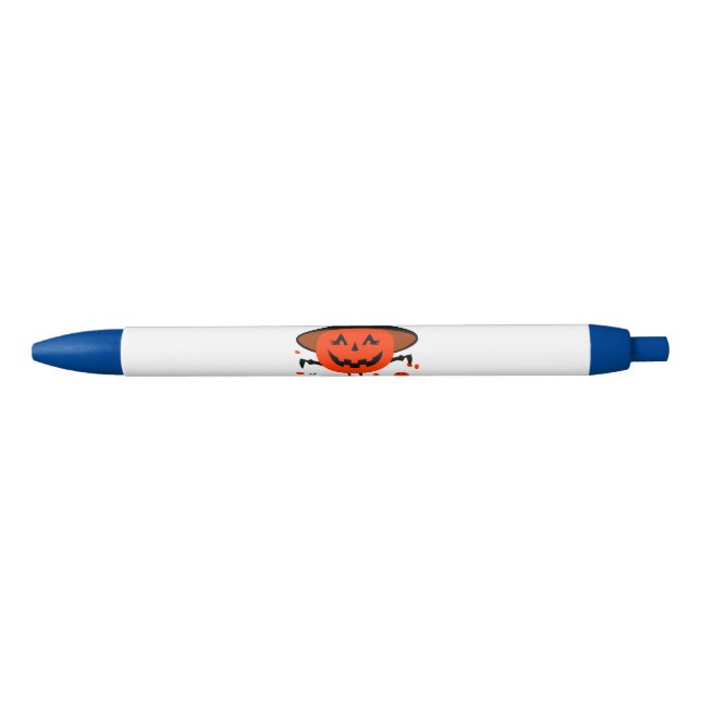 Treck Trat Pumpkin Smiling Black Ink Pen (Front)