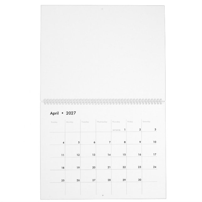 Treck Trat Pumpkin Smiling Calendar (Apr 2027)