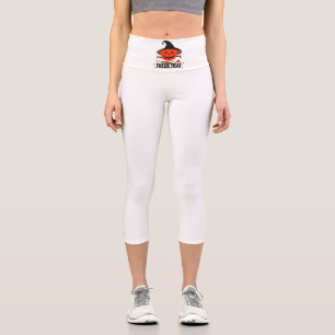 Treck Trat Pumpkin Smiling Capri Leggings
