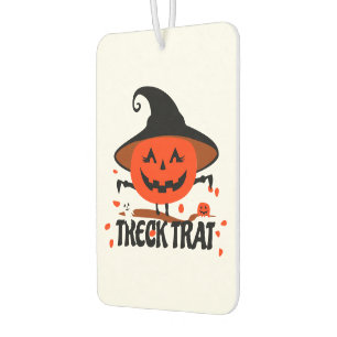Treck Trat Pumpkin Smiling Car Air Freshener