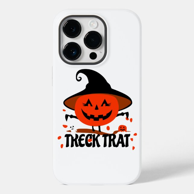 Treck Trat Pumpkin Smiling Case-Mate iPhone Case (Back)