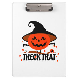 Treck Trat Pumpkin Smiling Clipboard