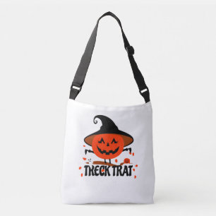 Treck Trat Pumpkin Smiling Crossbody Bag