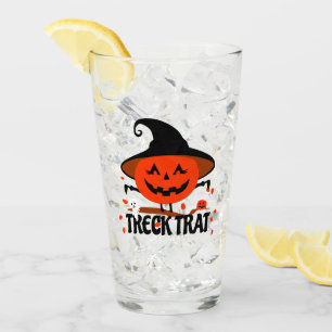 Treck Trat Pumpkin Smiling Glass