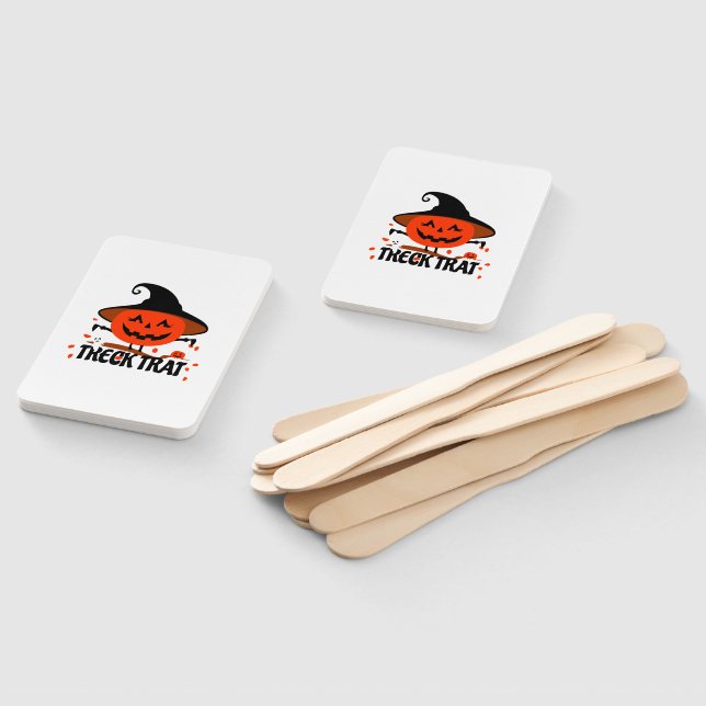 Treck Trat Pumpkin Smiling Hand Fan (Non-assembled)