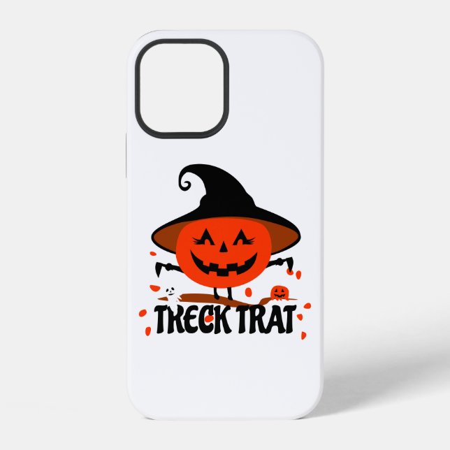 Treck Trat Pumpkin Smiling iPhone Case (Back)