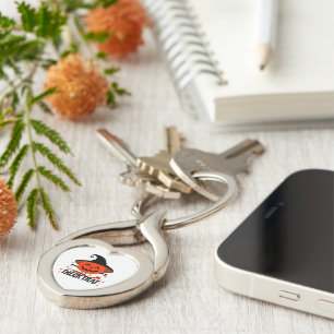 Treck Trat Pumpkin Smiling Key Ring