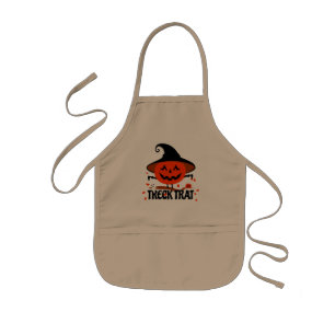 Treck Trat Pumpkin Smiling Kids Apron