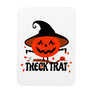 Treck Trat Pumpkin Smiling Magnet