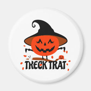 Treck Trat Pumpkin Smiling Magnet