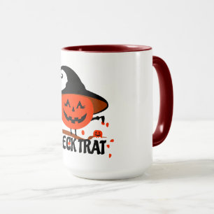 Treck Trat Pumpkin Smiling Mug