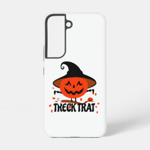 Treck Trat Pumpkin Smiling Samsung Galaxy Case