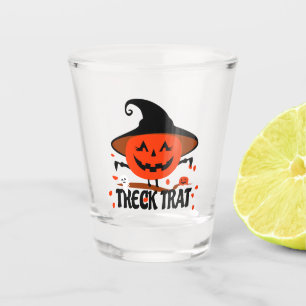 Treck Trat Pumpkin Smiling Shot Glass