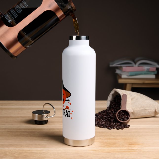 Treck Trat Pumpkin Smiling Water Bottle (Coffee)