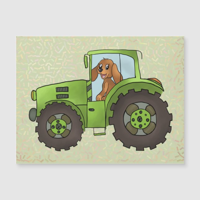 Trecker mit Hund (Front)