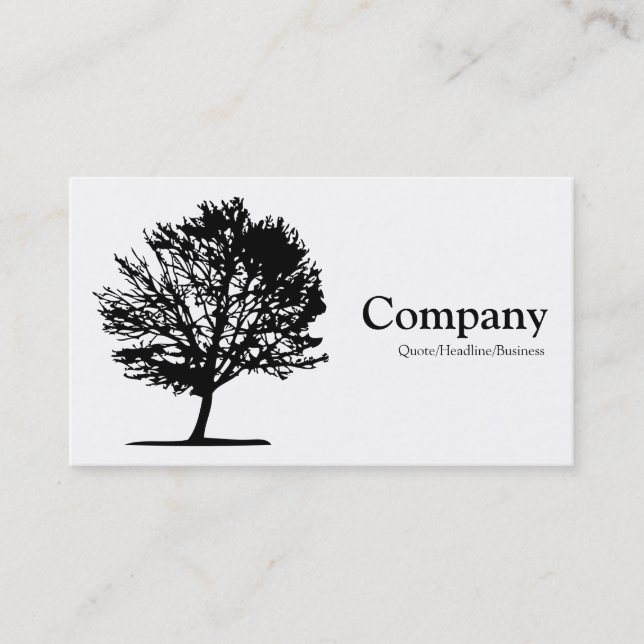 Tree 02 - White Business Card (Front)