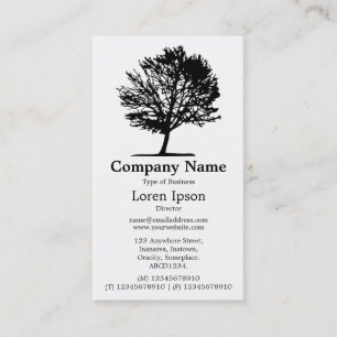 Tree 02 - White Business Card