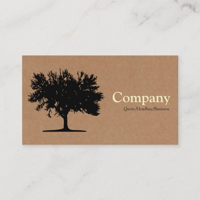 Tree 04 - Cardboard Box Business Card (Front)