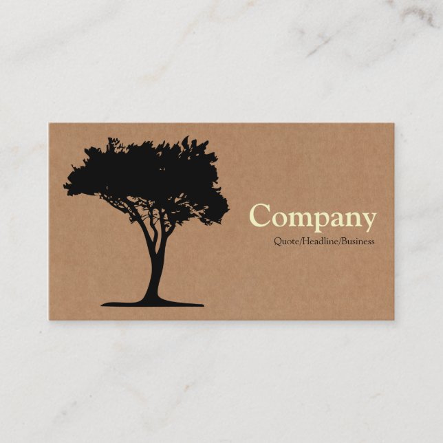 Tree 05 - Cardboard Box Business Card (Front)