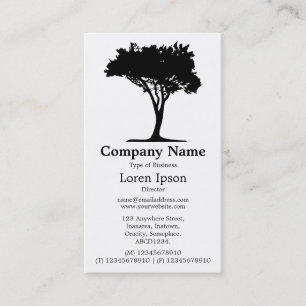 Tree 05 - White Business Card