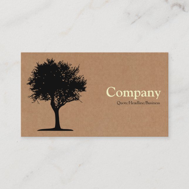 Tree 06 - Cardboard Box Business Card (Front)