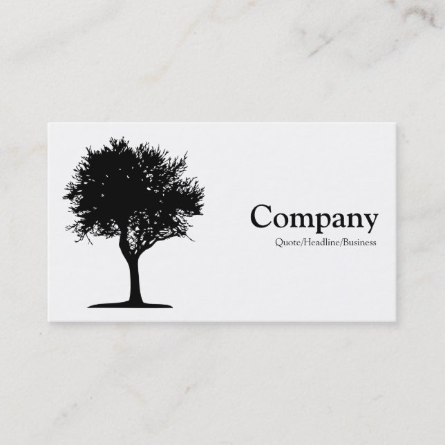 Tree 06 - White Business Card (Front)