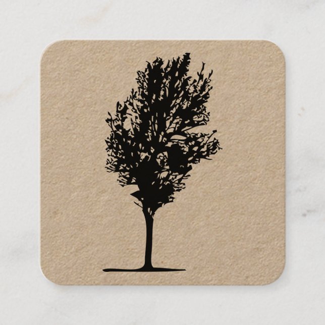 Tree 07 square business card (Front)