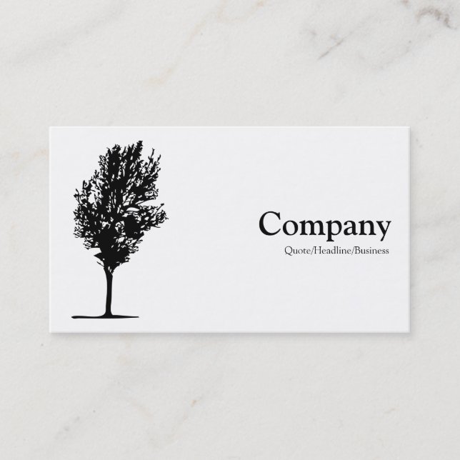 Tree 07 - White Business Card (Front)
