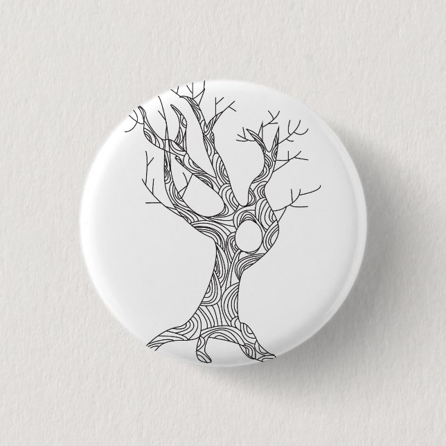 Tree 3 Cm Round Badge (Front)