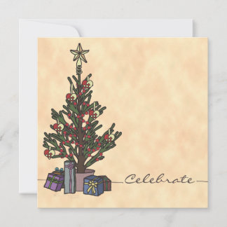 Tree, 5.25"x5.25" invitation