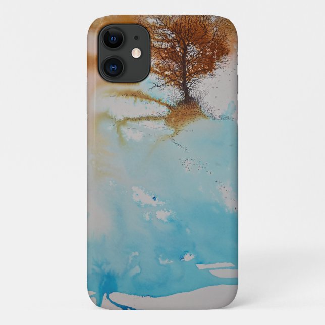 Tree Abstract Painting Landscape Art Case-Mate iPhone Case (Back)