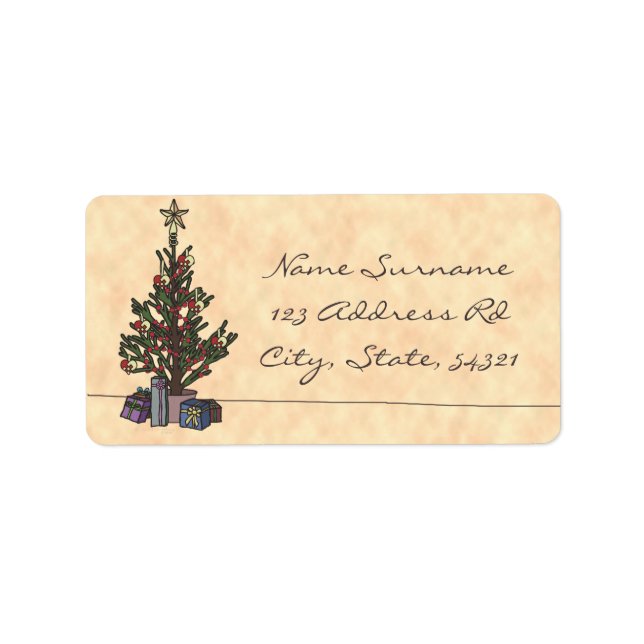 Tree, address label (Front)