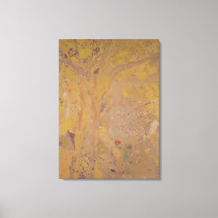 Tree Against a Yellow Background, 1901 Canvas Print