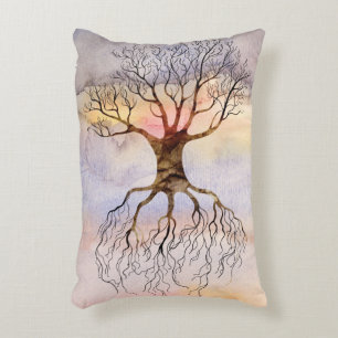 Tree Against The Sky Decorative Cushion
