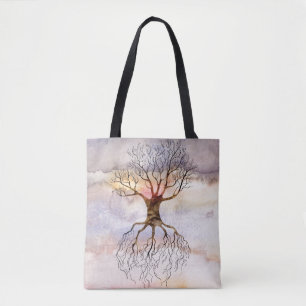 Tree Against The Sky Tote Bag