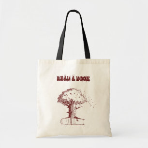Tree and a book tote bag