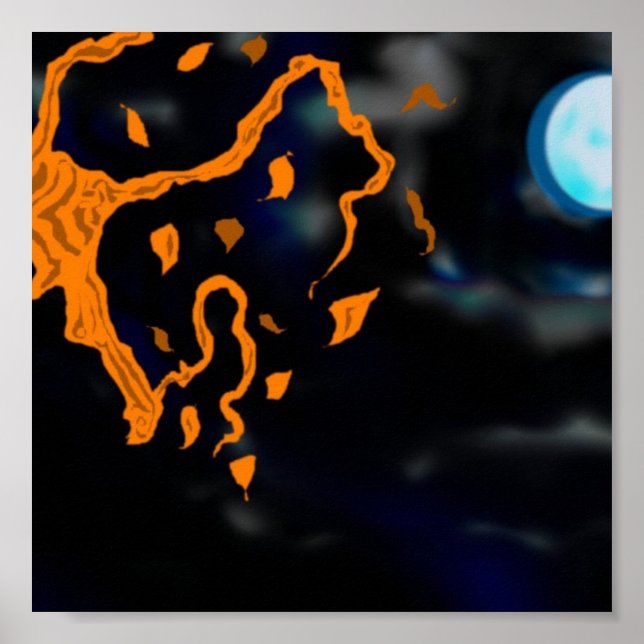 Tree and Moon Poster (Front)