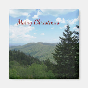 Tree and Mountains  Magnet