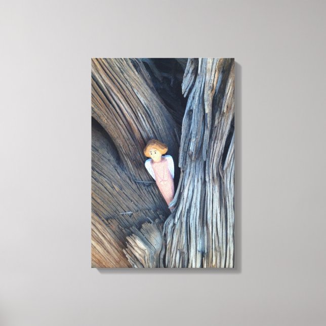 tree angel wrapped canvas (Front)