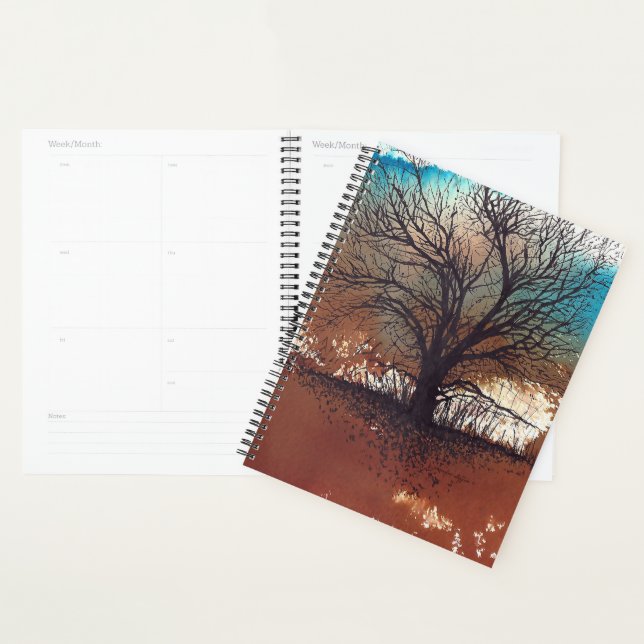 Tree Art Watercolor Planner (Display)