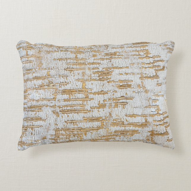 Tree Bark Abstract Natural Pattern Decorative Cushion (Front)