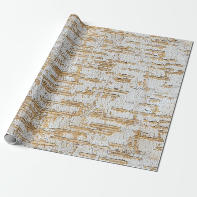 Tree Bark Abstract Natural Pattern Wrapping Paper (Unrolled)