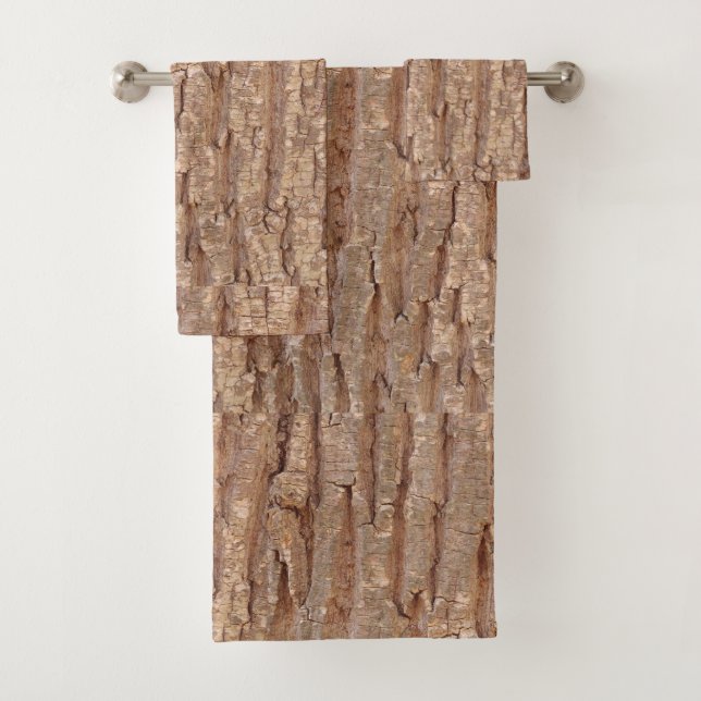tree bark bath towel set (Insitu)