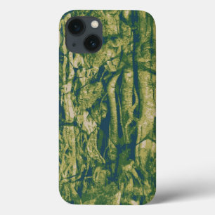 Tree bark camouflage pattern iPhone 13 case