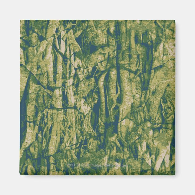Tree bark camouflage pattern magnet (Front)